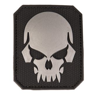 Mil-Tec 3D Merkki Skull Velcro Musta
