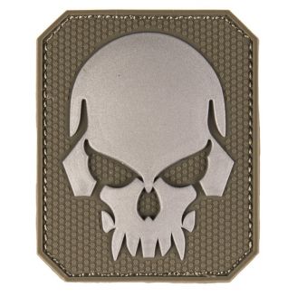 Mil-Tec 3D Patch Skull w/ Hook & Loop Olive