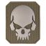 Mil-Tec 3D Patch Skull w/ Hook & Loop Olive