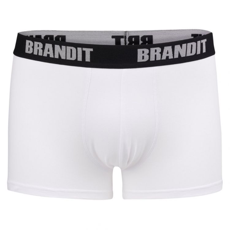 Brandit Boxer Shorts 2 Pack White / Black - Mökkimies.com