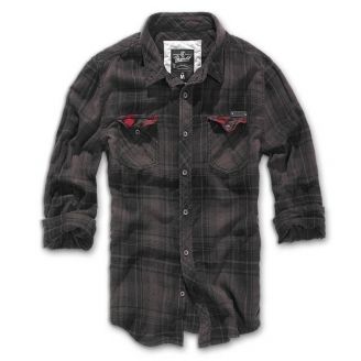 Brandit Checkshirt Duncan Brown-Black