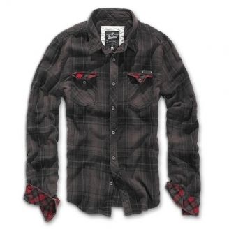 Brandit Checkshirt Duncan Brown-Black