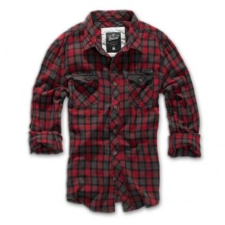 Brandit Checkshirt Duncan Red-Brown