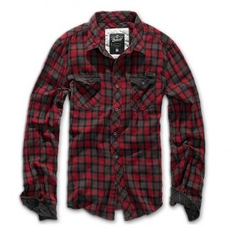 Brandit Checkshirt Duncan Red-Brown