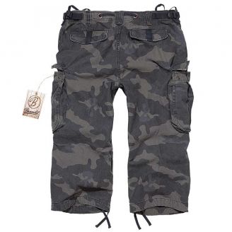 Brandit Industry Vintage 3/4 Shorts Dark Camo