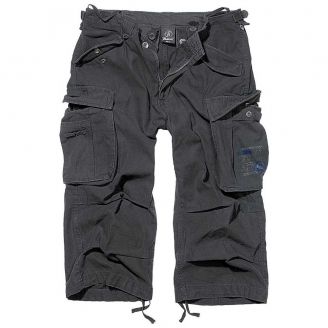 Brandit Industry Vintage 3/4 Shorts Black