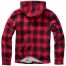 Brandit Lumberjacket Hooded Red/Black