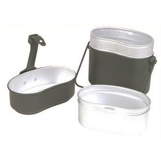 Mil-Tec BW 3-Piece Cookware With Hinged Clip