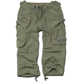 Brandit Industry Vintage 3/4 Shorts Olive