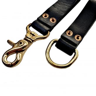 Kootamo Black Leather Dangler, Belt, Loop