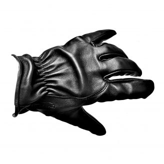 Kootamo Black Leather Gloves, Work, Bushcraft