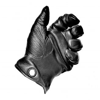 Kootamo Black Leather Gloves, Work, Bushcraft
