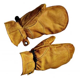 Kootamo Winter Leather Mittens, Work, Bushcraft