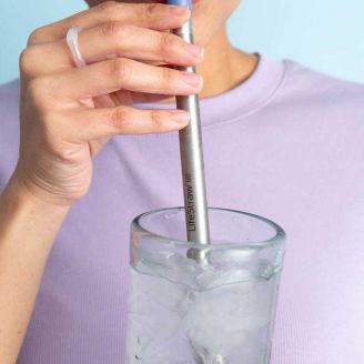 LifeStraw Sip Water Filter Straw, Stainless
