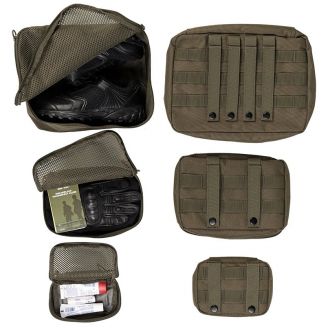 Mil-Tec 3PC Mesh Pouch Set Olive