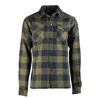 Mil-Tec Flannel Shirt Black / OD