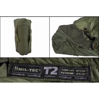 Mil-Tec Sleeping Bag Tactical T2 Olive Green