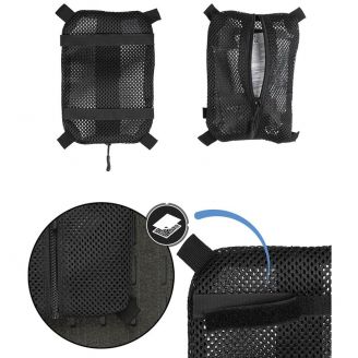 Mil-Tec Mesh Bags With Velcro Black
