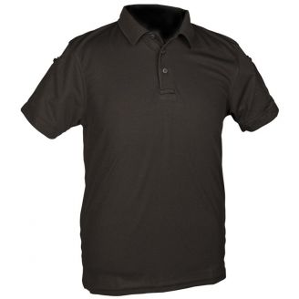Mil-Tec Polo Shirt Quick Dry Short Sleeve Black