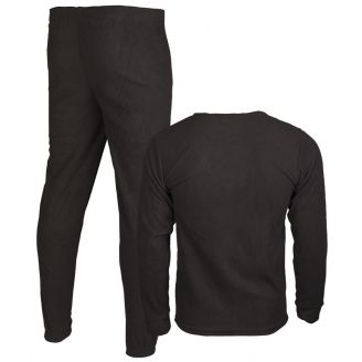 Mil-Tec Thermofleece Underwear Set Black