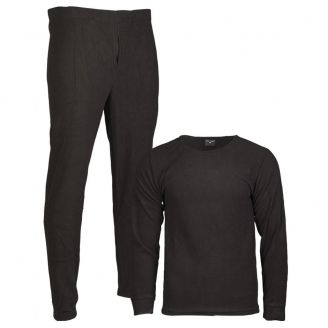 Mil-Tec Thermofleece Underwear Set Black