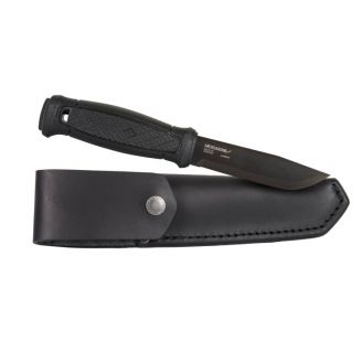 Mora Garberg Black Carbon Knife, Leather Sheath