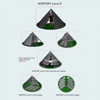 NorTent Lavvo 6 PolyCotton Tent 8.5kg