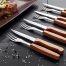 Steak Knife & Fork Set 8-Pieces Wooden handles