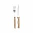Steak Knife & Fork Set 8-Pieces Wooden handles