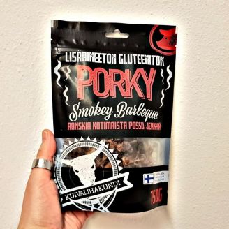 Porky Smokey BBQ Kotimainen Possu Jerky