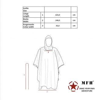 MFH Ripstop Rain Poncho M05