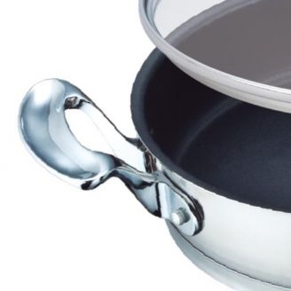 Royalty Line 24cm Teflon Frying Pan with Glass Lid