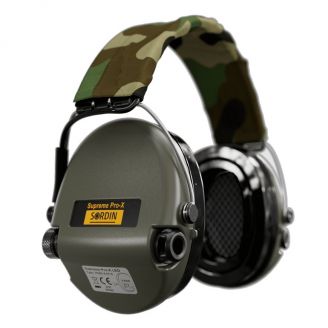 Sordin Supreme Pro-X Hear2 LED Gel vihreä/camo