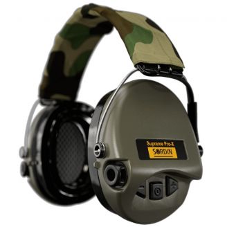 Sordin Supreme Pro-X Hear2 LED Gel green/camo