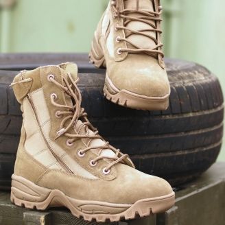 Mil-Tec Two-Zip Tactical Boots Coyote