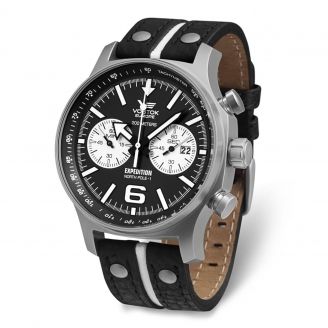 Vostok Europe Expedition NP 1 Chrono Musta/Valko/Hop.