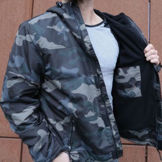 Brandit Windbreaker Frontzip Takki Dark Camo