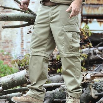 Mil-Tec BDU Style Zip-Off Housut Khaki